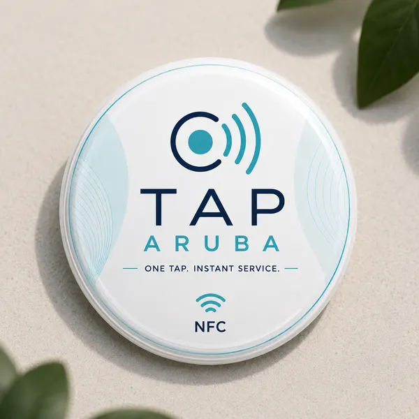 Circle tag with dome finish