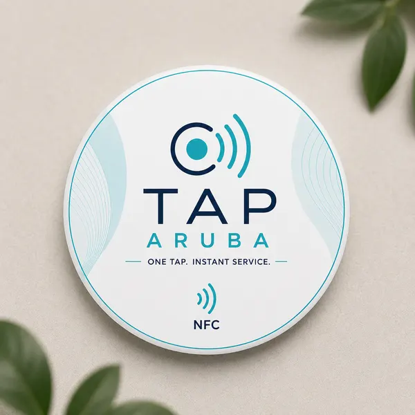 Circle tag, flat finish
